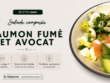Salade composée saumon fumé avocat