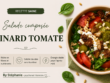 Salade composée epinard tomate