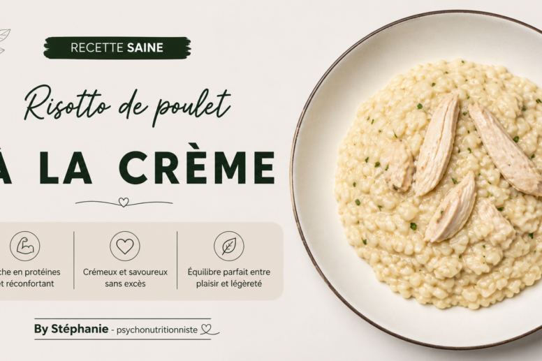 Risotto de poulet à la crème