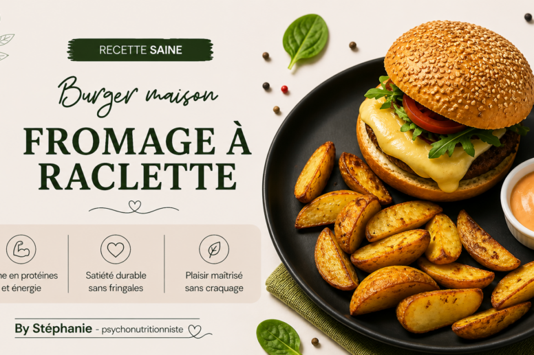 Burger maison au fromage à raclette