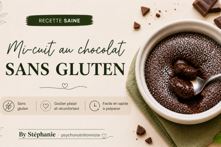 Mi-cuit chocolat sans gluten